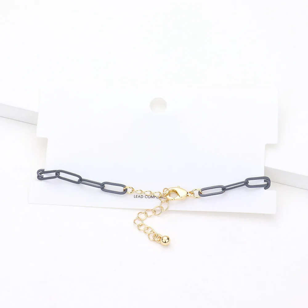 iLLASPARKZ Colored Chain Link Bracelet