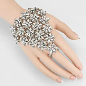 iLLASPARKZ Flower Crystal Cluster Hand Chain