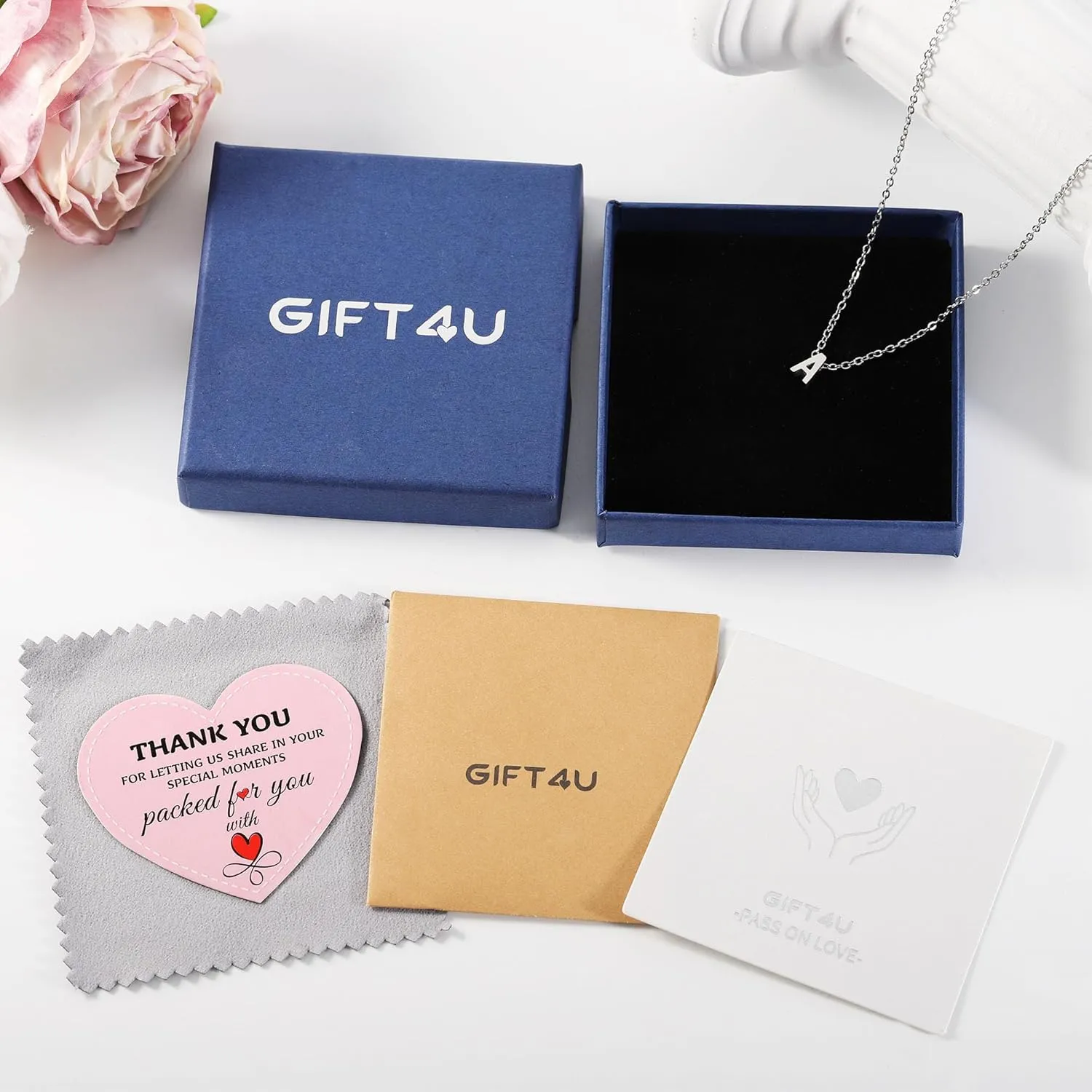 Initial Necklace for Women - Dainty 18K Gold Filled Initial Necklace Tiny A-Z Pendant Choker Necklace Trendy Cute Initial Letter Necklace Gold Jewelry Necklace for Women