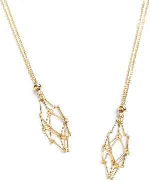 Interchangeable Crystal Holder Necklace,Crystal Stone Cage Pendant Necklace,Stainless Steel Crystal Gemstone Holder Necklaces for Women Men