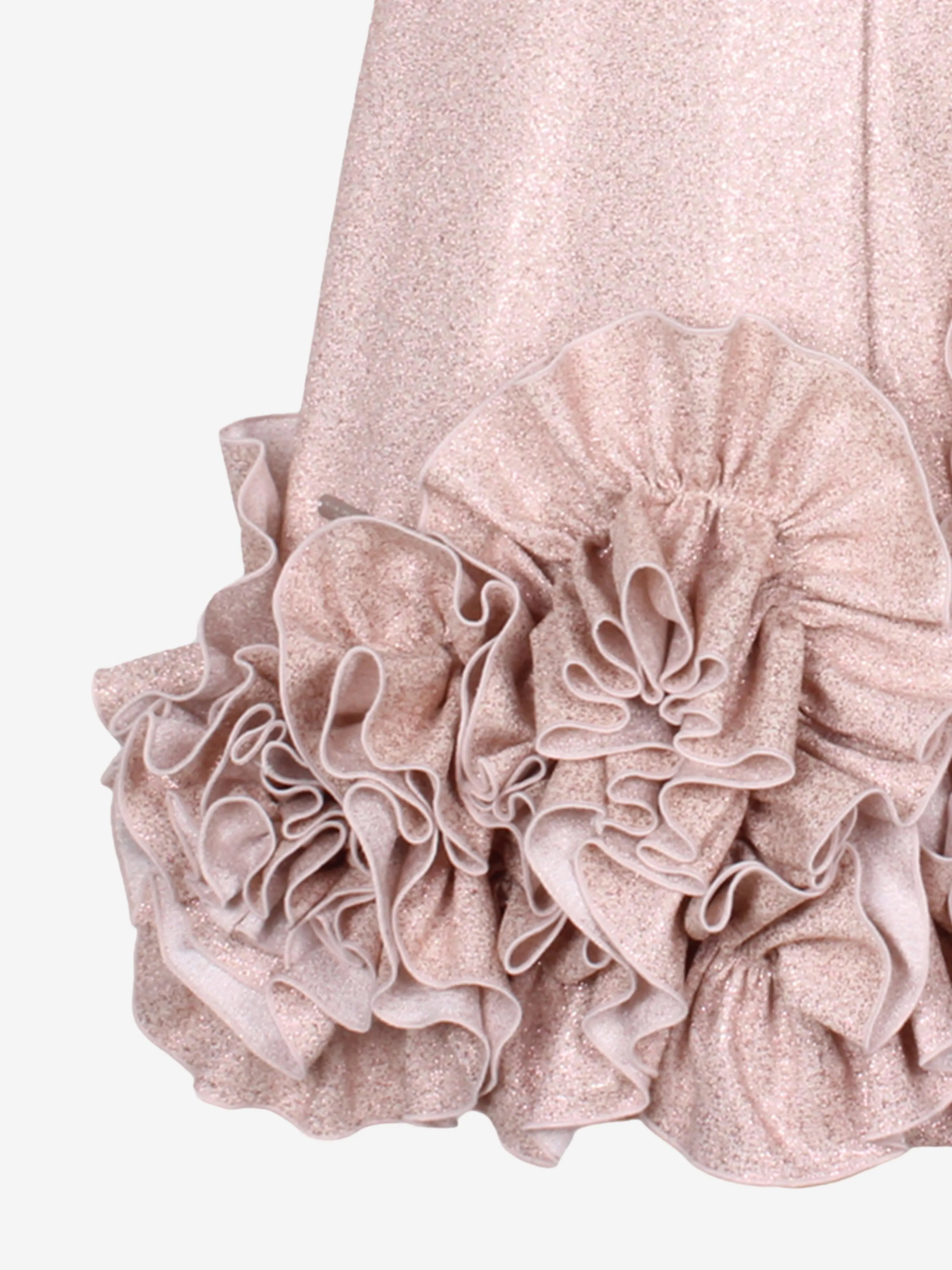 Jessie And James Girls Dream On Frilly Flower Dress in Pink