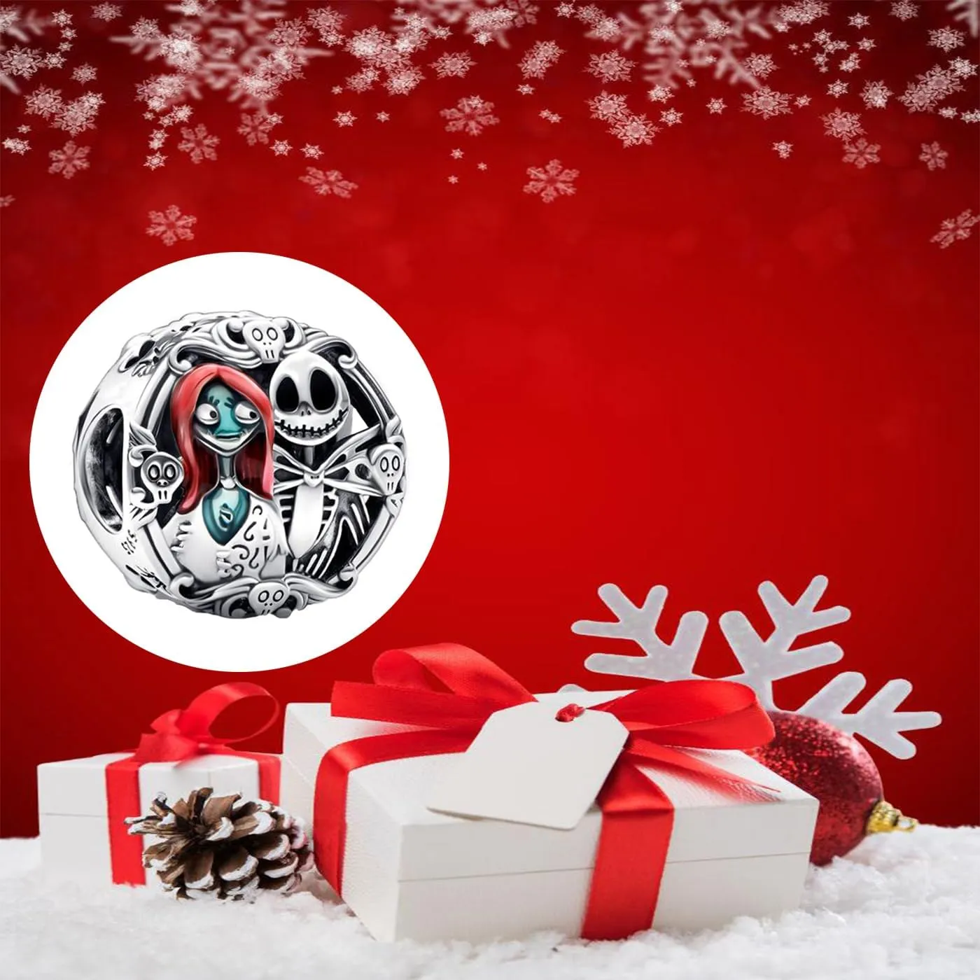 Jewelry 925 Sterling Silver Animals Chrismas Tree Character Charms for Women Bracelets Necklaces,Mother's Day Christmas Gifts for Women