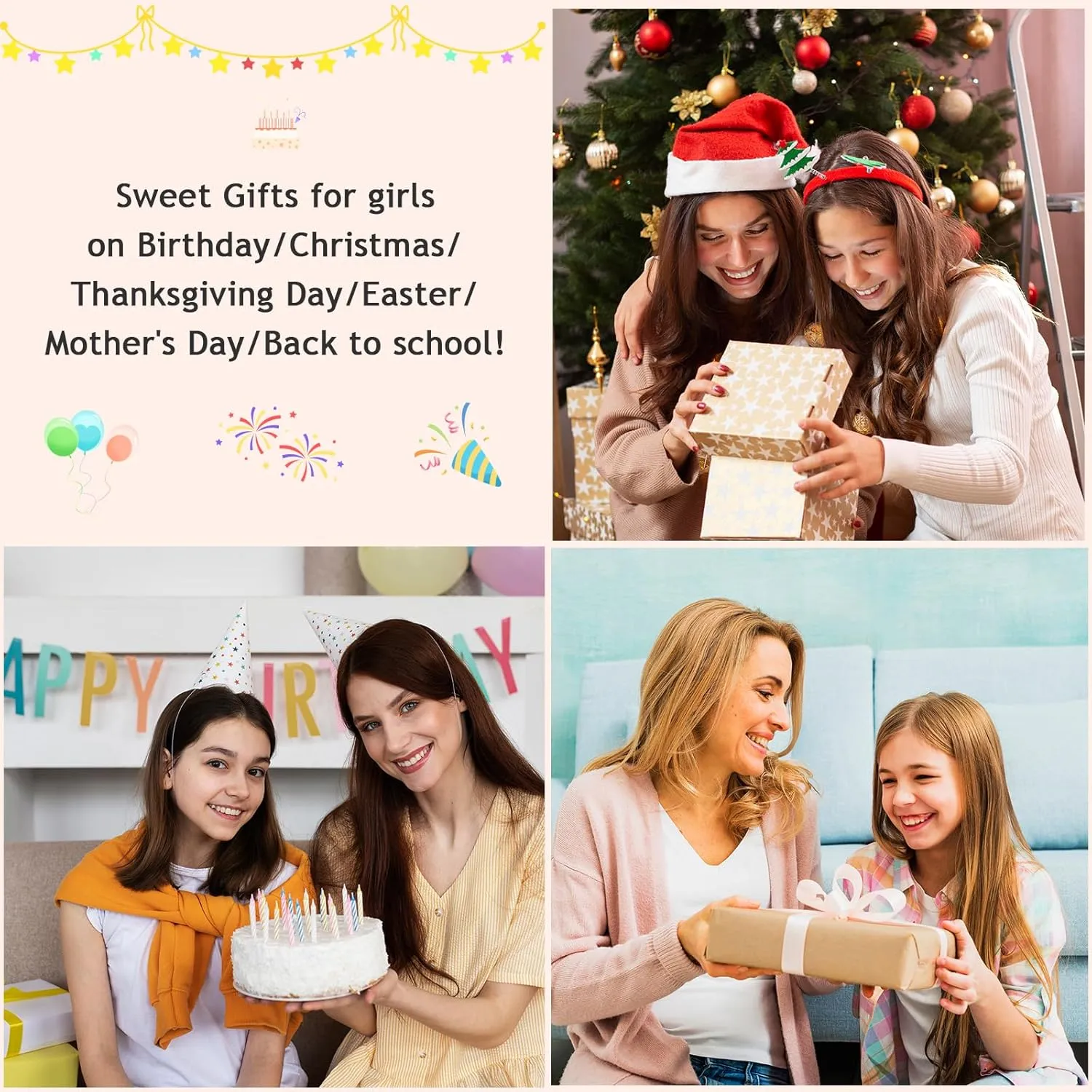 JoycuFF Teen Jewelry Bracelets for Teen Teenage Gifts Ideas Trendy Stuff, 6 8 9 10 11 12 13th 16 Year Old Birthday East Christmas Gifts