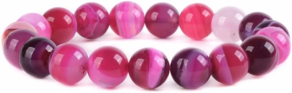 Justinstones Gemstone Crystals Chakra Beads Bracelet Crystal Healing 10mm Round Stretchable Bracelet for Her Gift