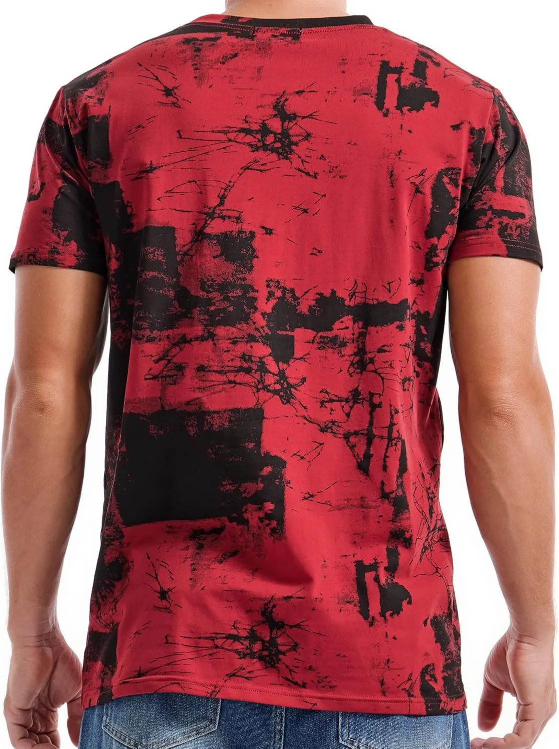 KLIEGOU Mens Hipster Hiphop Tees - Fashion Print T-Shirts