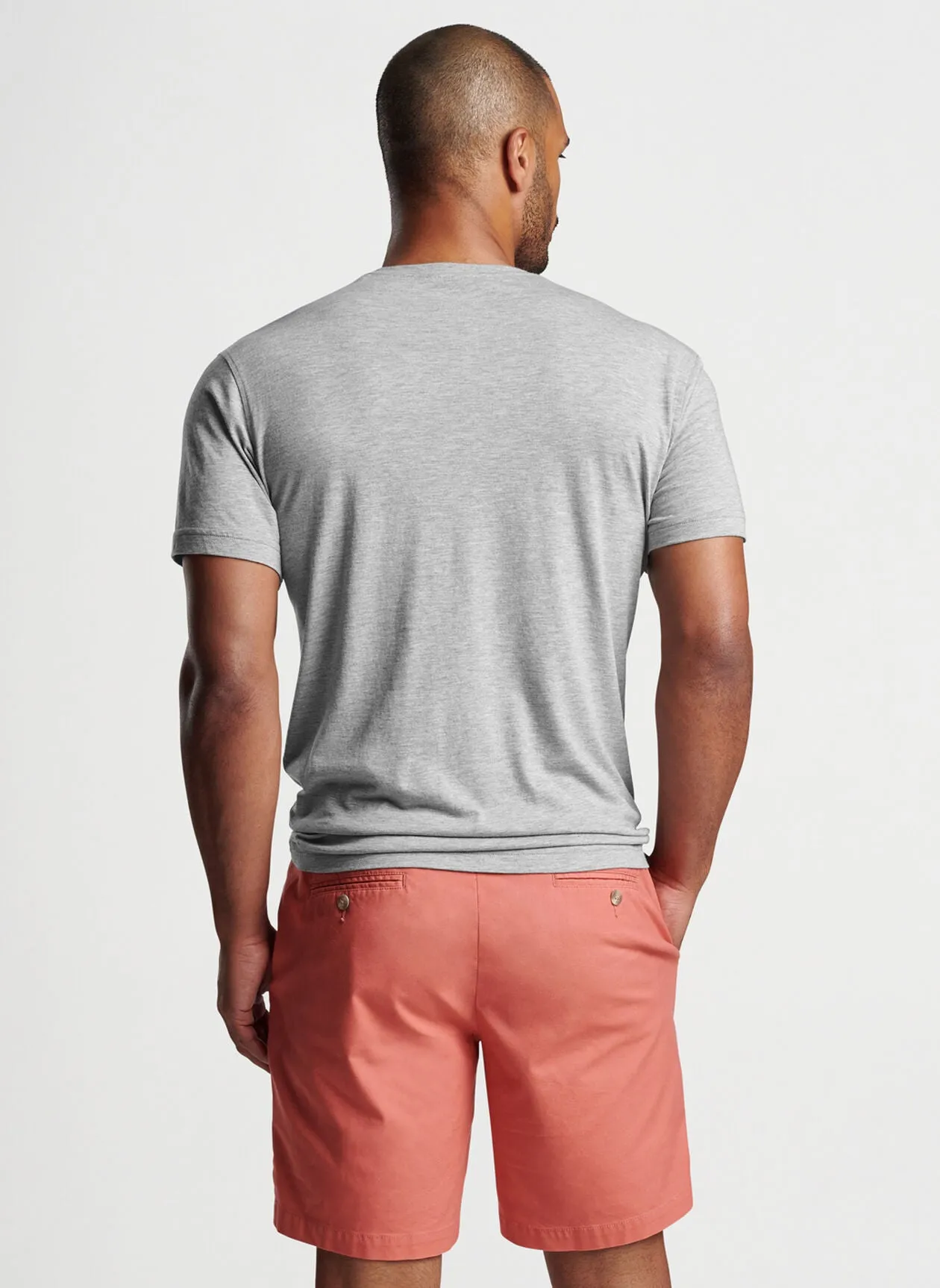 Lava Wash Pocket Tee in Coastal Grey by Peter Millar