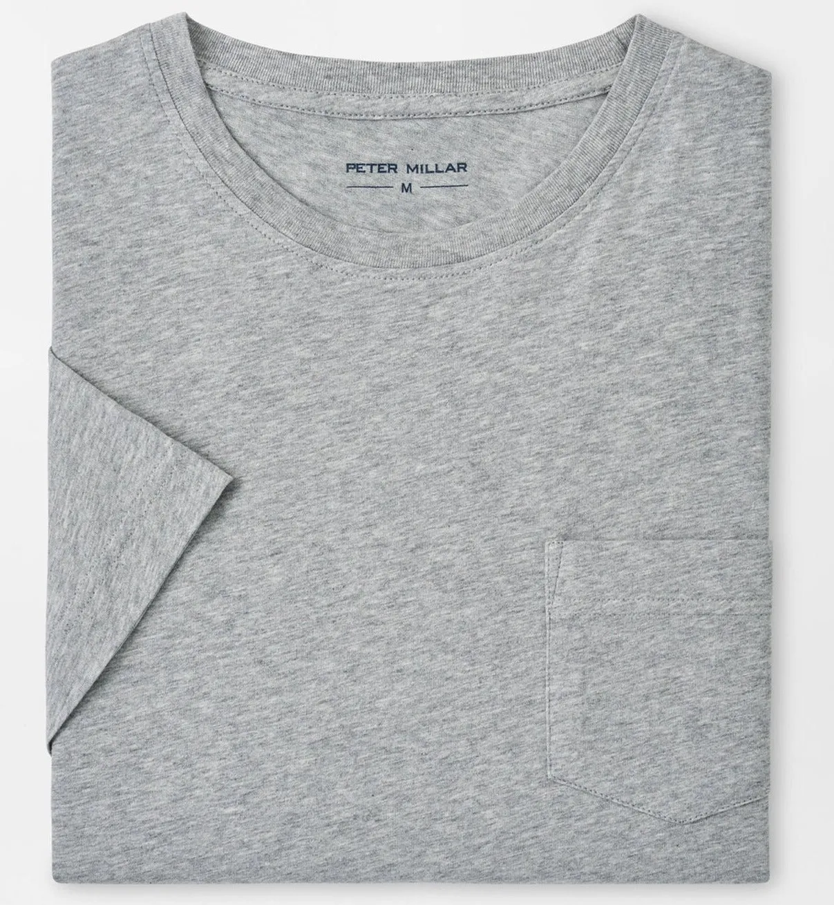 Lava Wash Pocket Tee in Coastal Grey by Peter Millar