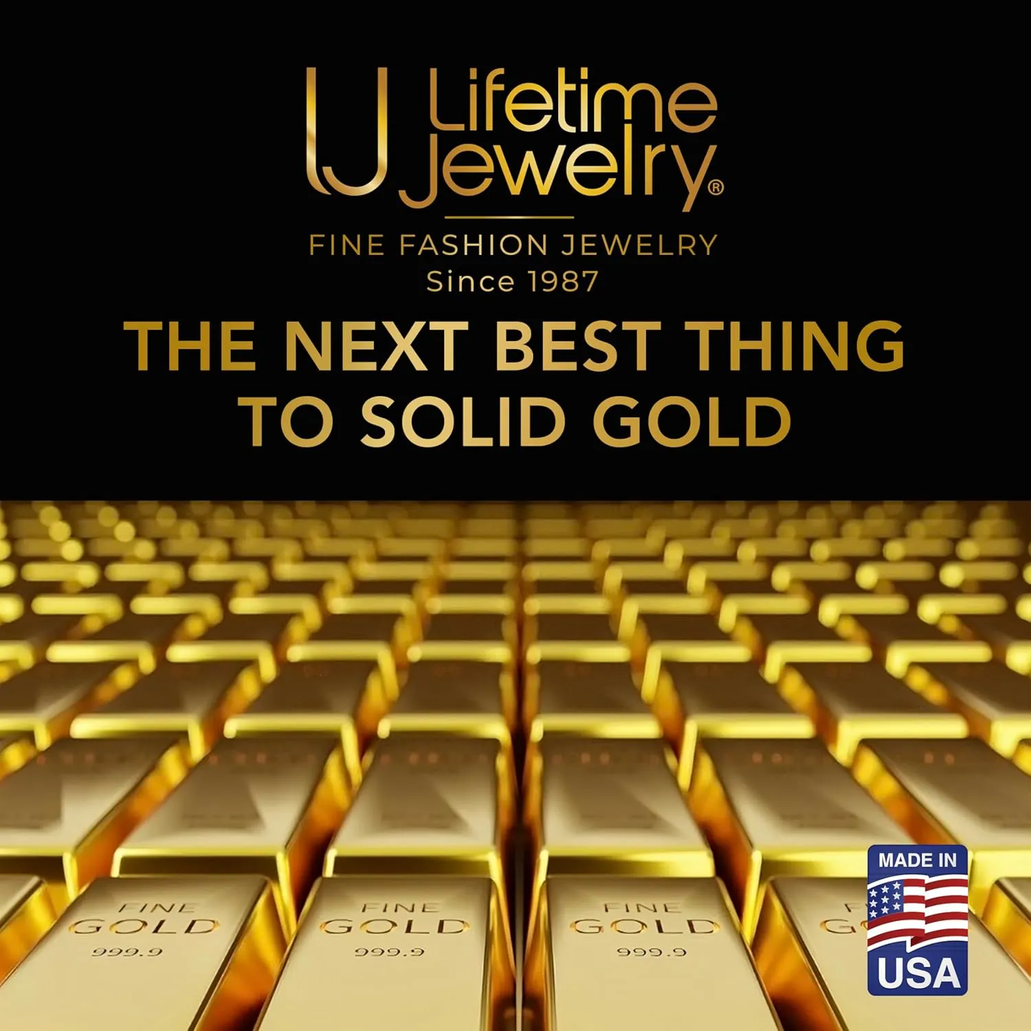 LIFETIME JEWELRY 3mm Scroll Chain Necklace for Women and Men 24k Real Gold Plated