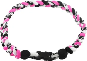 MapofBeauty Sport Style Three Colors Fashion Three Braided Rope Tornado Necklace