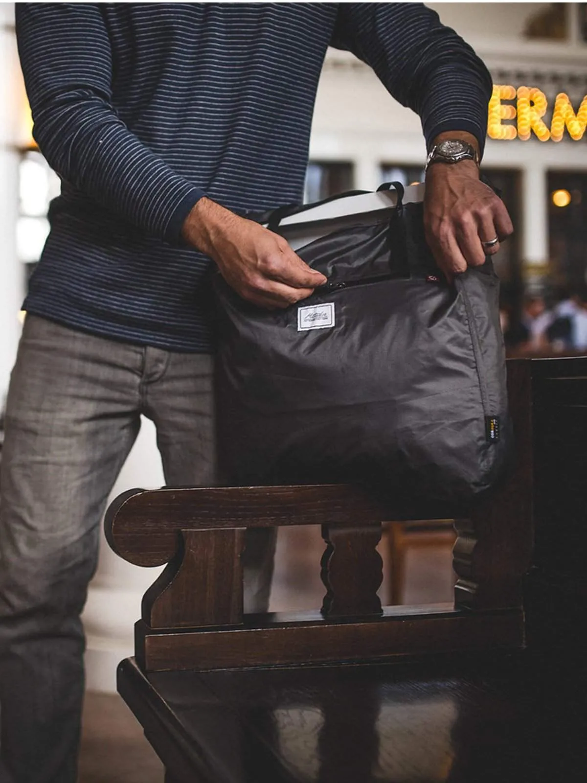 Matador Transit Packable Tote Bag Indigo Blue