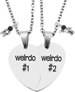 MJartoria Best Friend Necklaces BFF Necklace for 2 Friendship Valentines Day Gifts Matching Heart Pendant Necklace Best Friends Forever