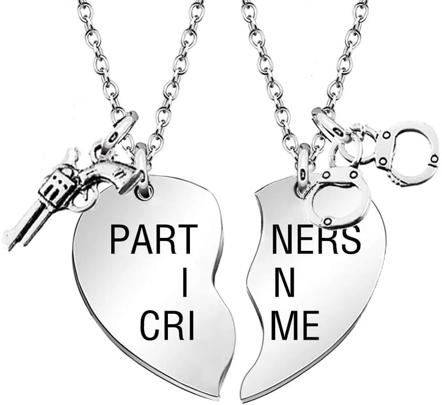 MJartoria Best Friend Necklaces BFF Necklace for 2 Friendship Valentines Day Gifts Matching Heart Pendant Necklace Best Friends Forever