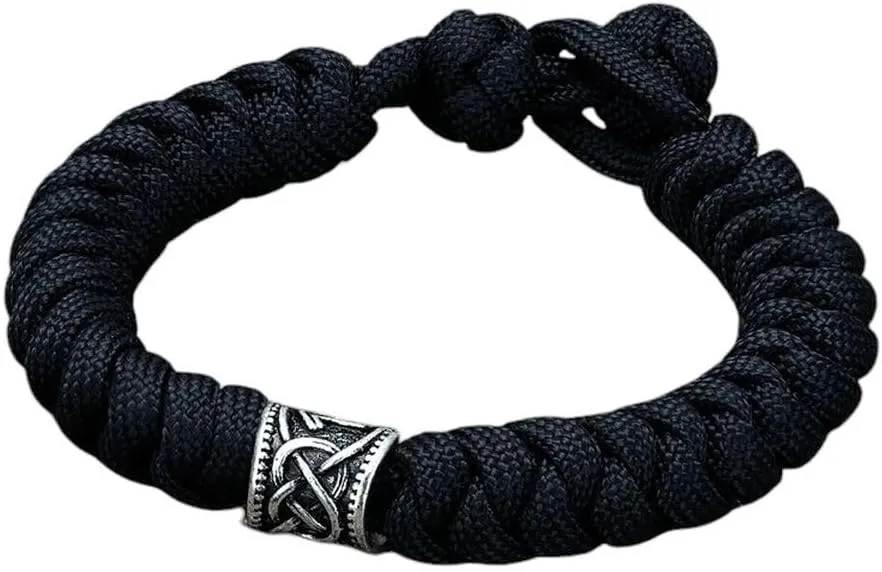 New 2025 Norse Survival Bracelets Women Tibetan Buddhist Prayer Paracord Rope Wristband Mens Amulet Handmade Knots Lover Jewelry Fashion Trendy Accessories Creative Gift