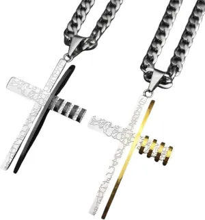 New 2025 Unisex Christ Jesus Pendant Necklaces For Men Women Stainless Steel Religious Christian Heavy Man Necklace Jewelry Collier Croix Decoration Luxury Accessories Trendy For Women And Men