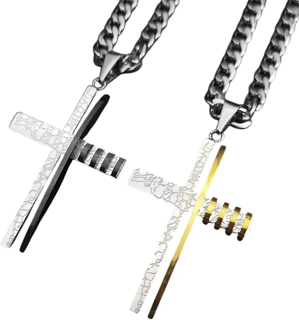 New 2025 Unisex Christ Jesus Pendant Necklaces For Men Women Stainless Steel Religious Christian Heavy Man Necklace Jewelry Collier Croix Decoration Luxury Accessories Trendy For Women And Men