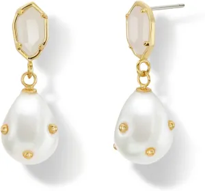 OZEL  Crystal Earrings for Women Dangle  14K Gold Plated Lightweight Daily Fashion Earrings