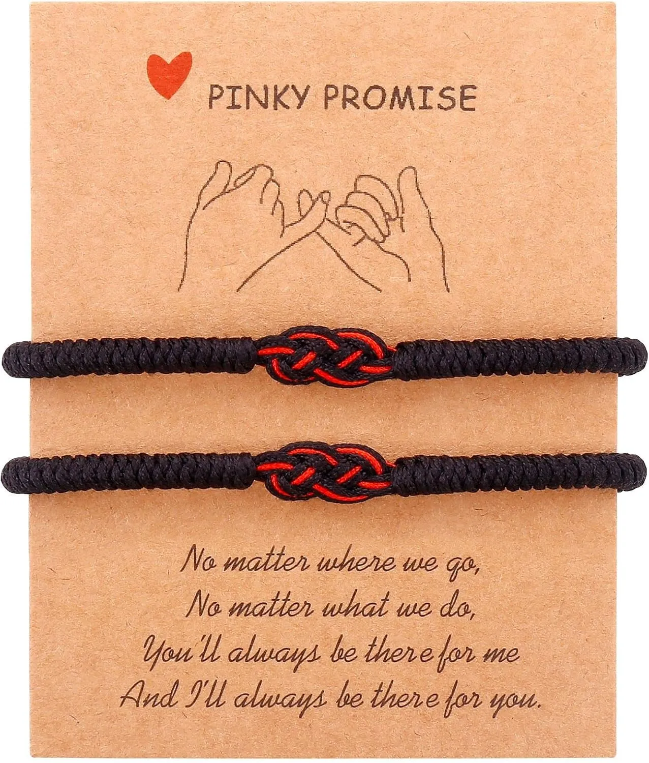 Pingyongchang Couple Bracelets Red String of Fate Bracelet Lucky Protection Long Distance Knot Handmade Relationships Matching Bracelets for Boyfriend Girlfriend Women Men Gifts Jewelry