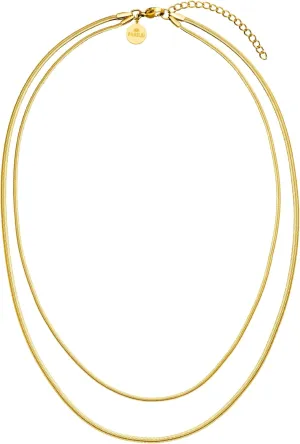 Purelei Two Layers Necklace  stainless steel jewelry  Waterproof chain  15.75-17.72 inches adjustable length  Fashion jewelry for your individual look