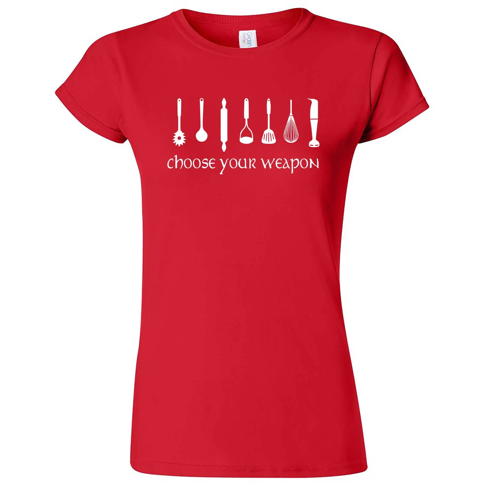 "Choose Your Weapon - Baker" women's t-shirt