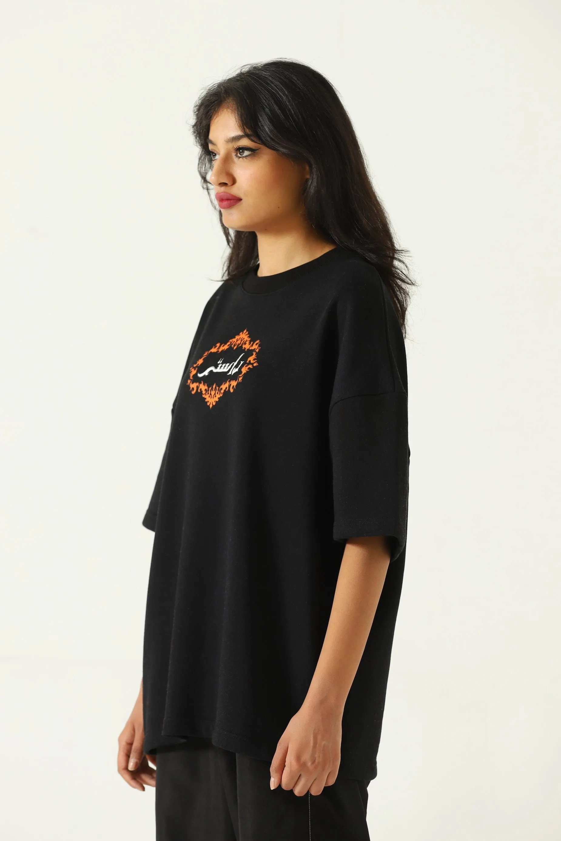 "PIT OF DEATH" SCREEN PRINTED BLACK T SHIRT