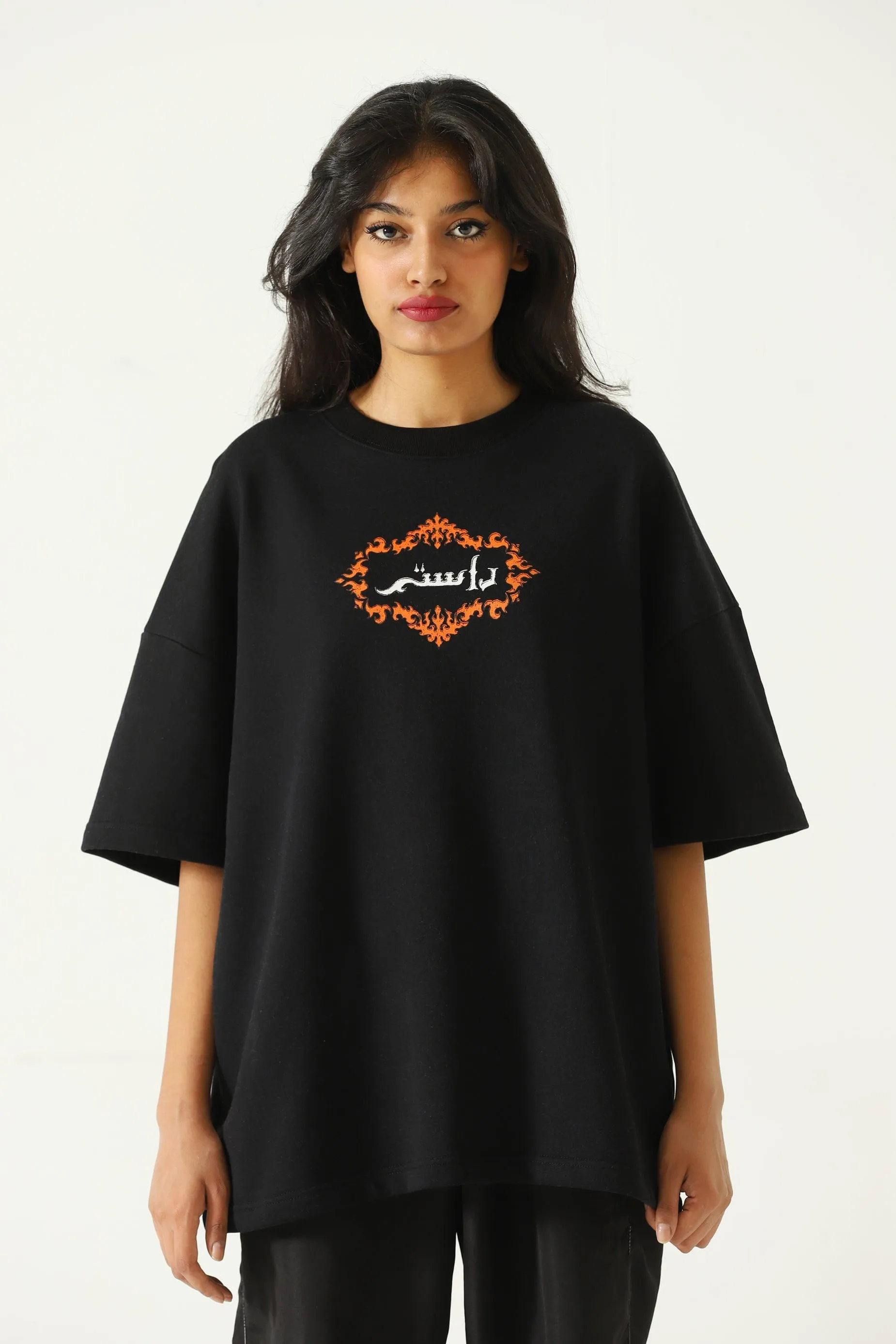 "PIT OF DEATH" SCREEN PRINTED BLACK T SHIRT