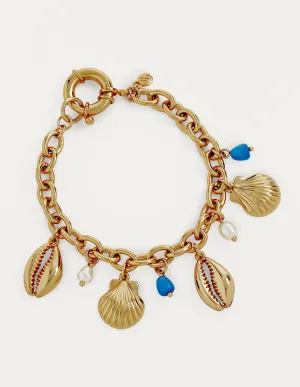 Shell Charm Bracelet-Gold