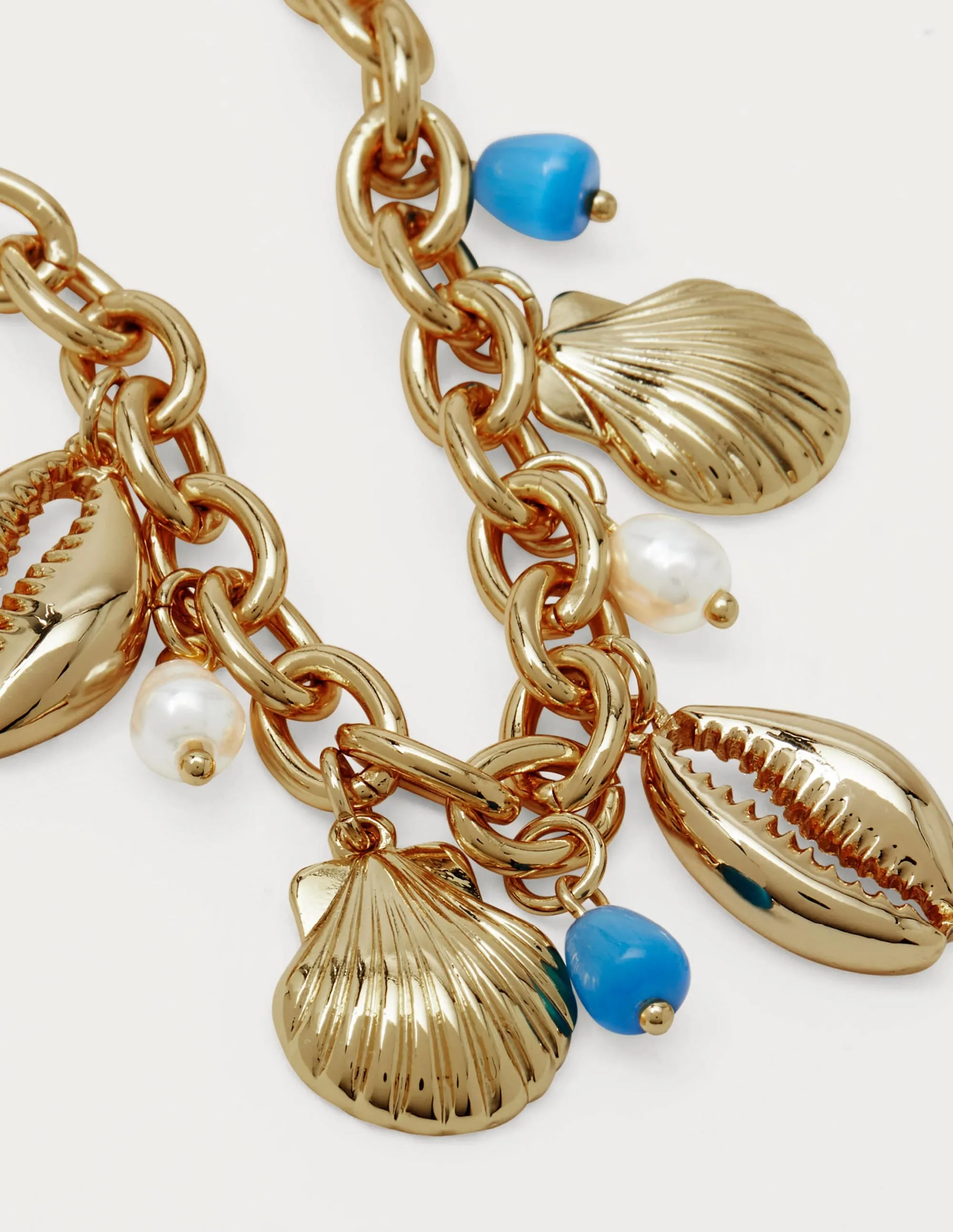 Shell Charm Bracelet-Gold