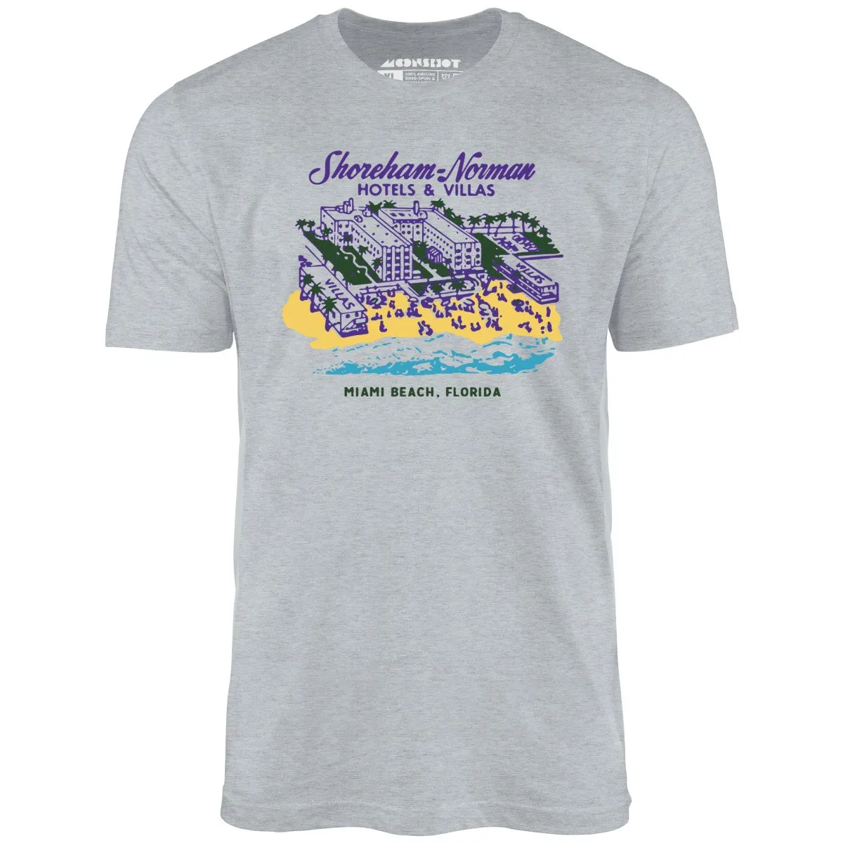 Shoreham Norman Hotels & Villas - Miami, FL - Vintage Hotel - Unisex T-Shirt