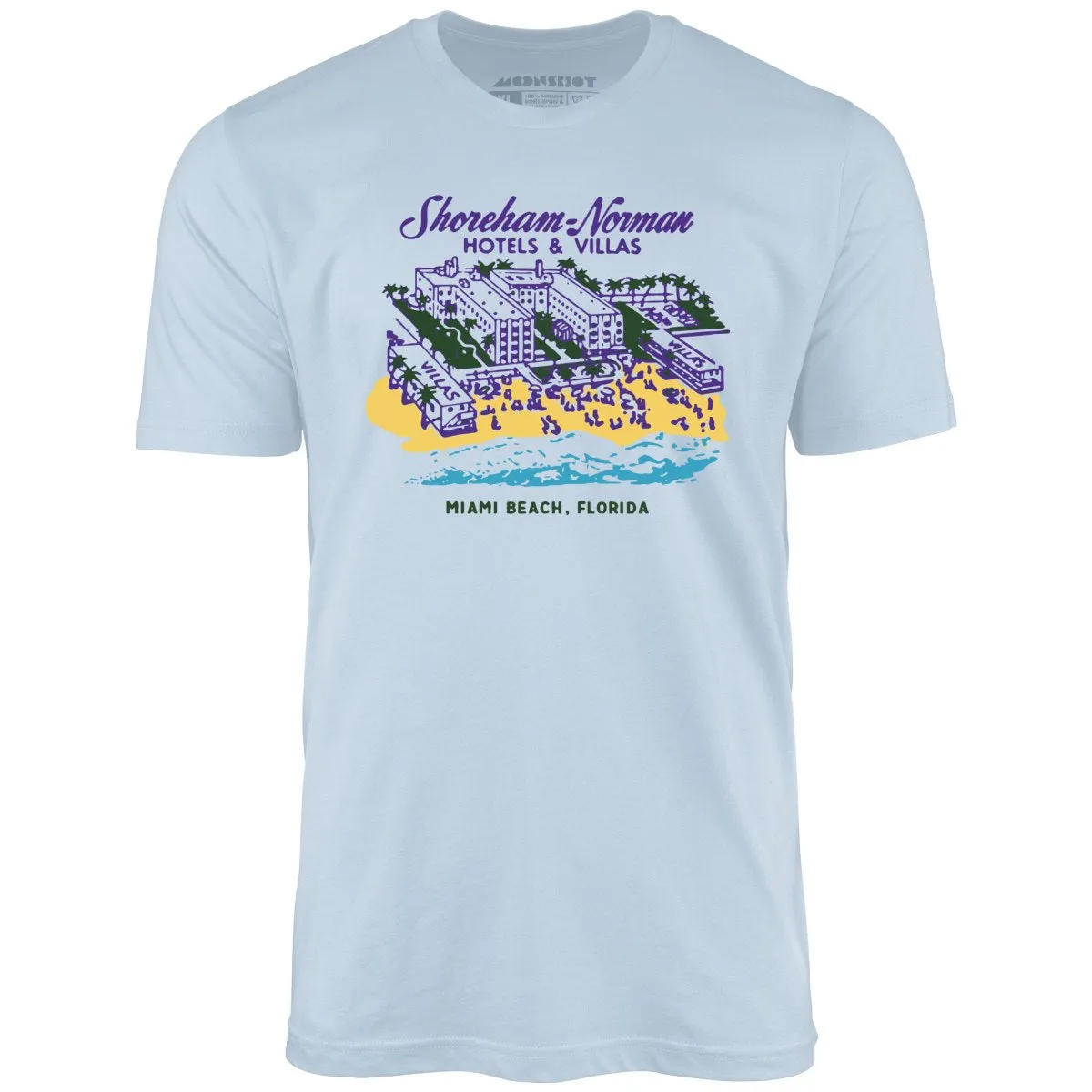 Shoreham Norman Hotels & Villas - Miami, FL - Vintage Hotel - Unisex T-Shirt