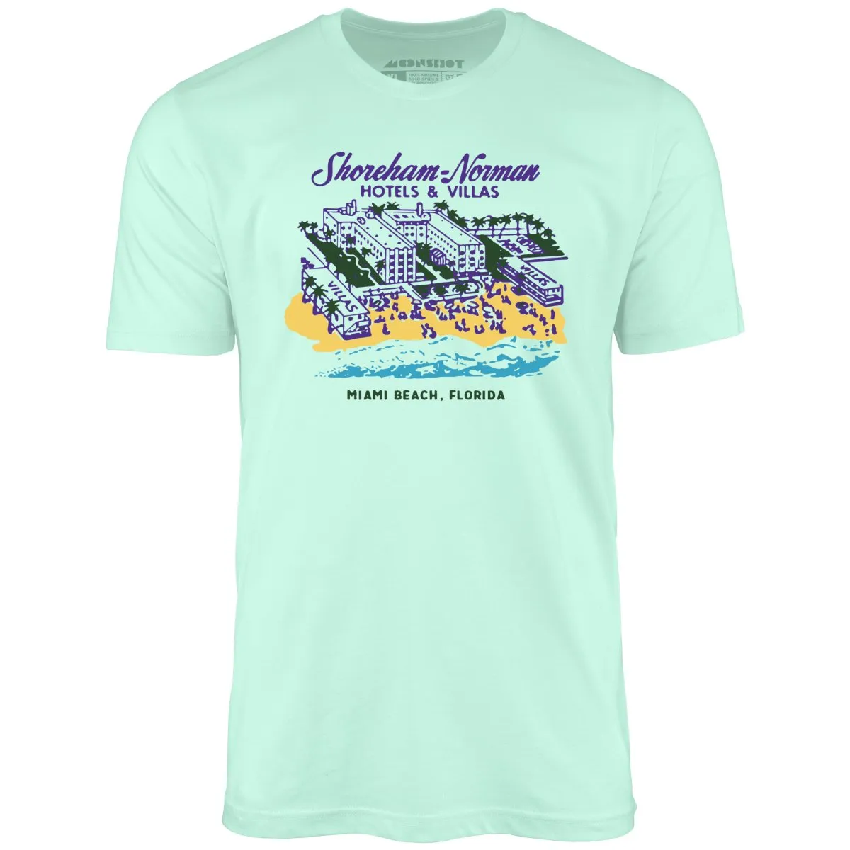 Shoreham Norman Hotels & Villas - Miami, FL - Vintage Hotel - Unisex T-Shirt