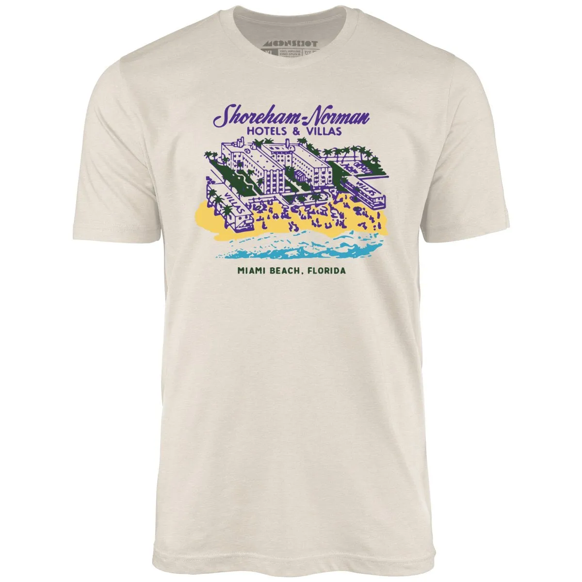 Shoreham Norman Hotels & Villas - Miami, FL - Vintage Hotel - Unisex T-Shirt