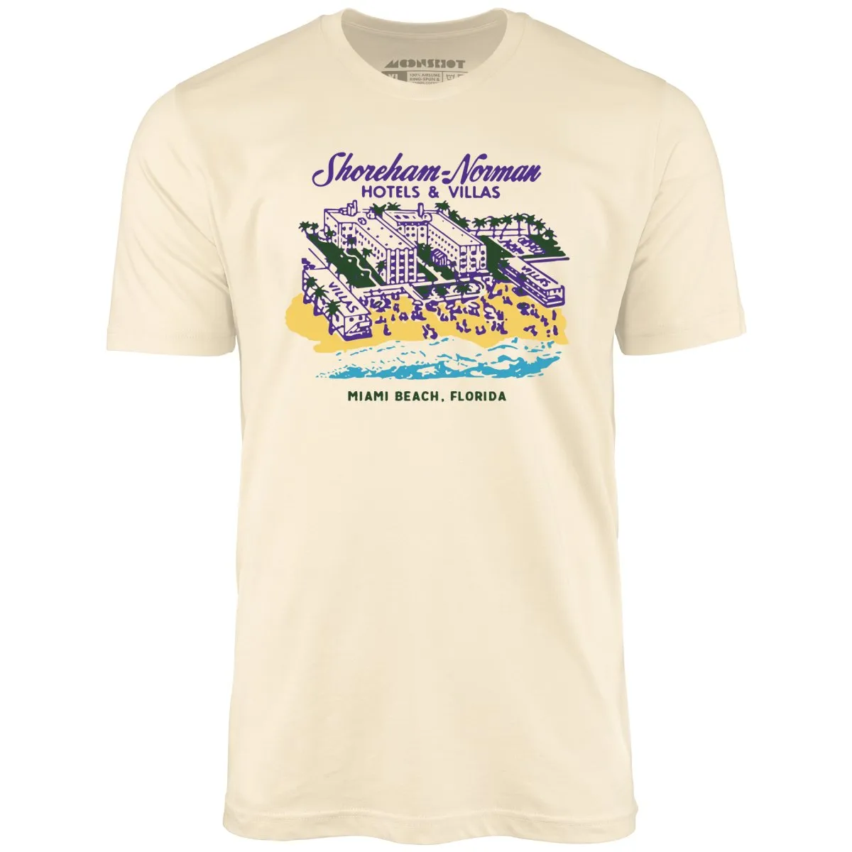 Shoreham Norman Hotels & Villas - Miami, FL - Vintage Hotel - Unisex T-Shirt