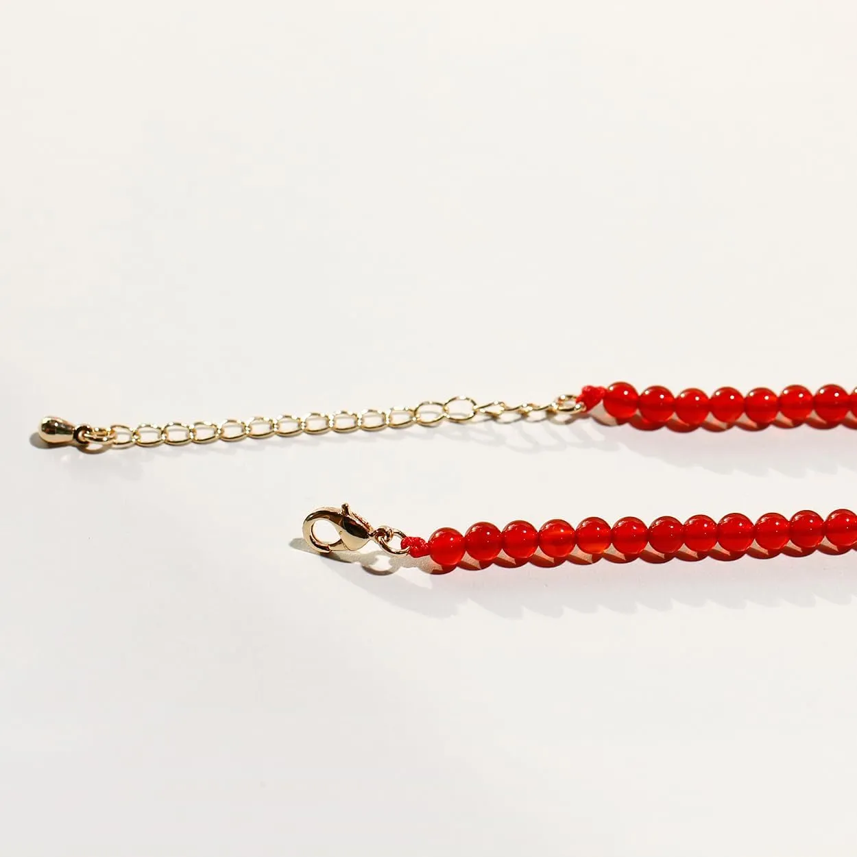 Simple Choker Necklace for Women Real Stone and Crystals Necklaces 4mm Beaded Choker Jewelry Meditation Gift for Women (16" 2")