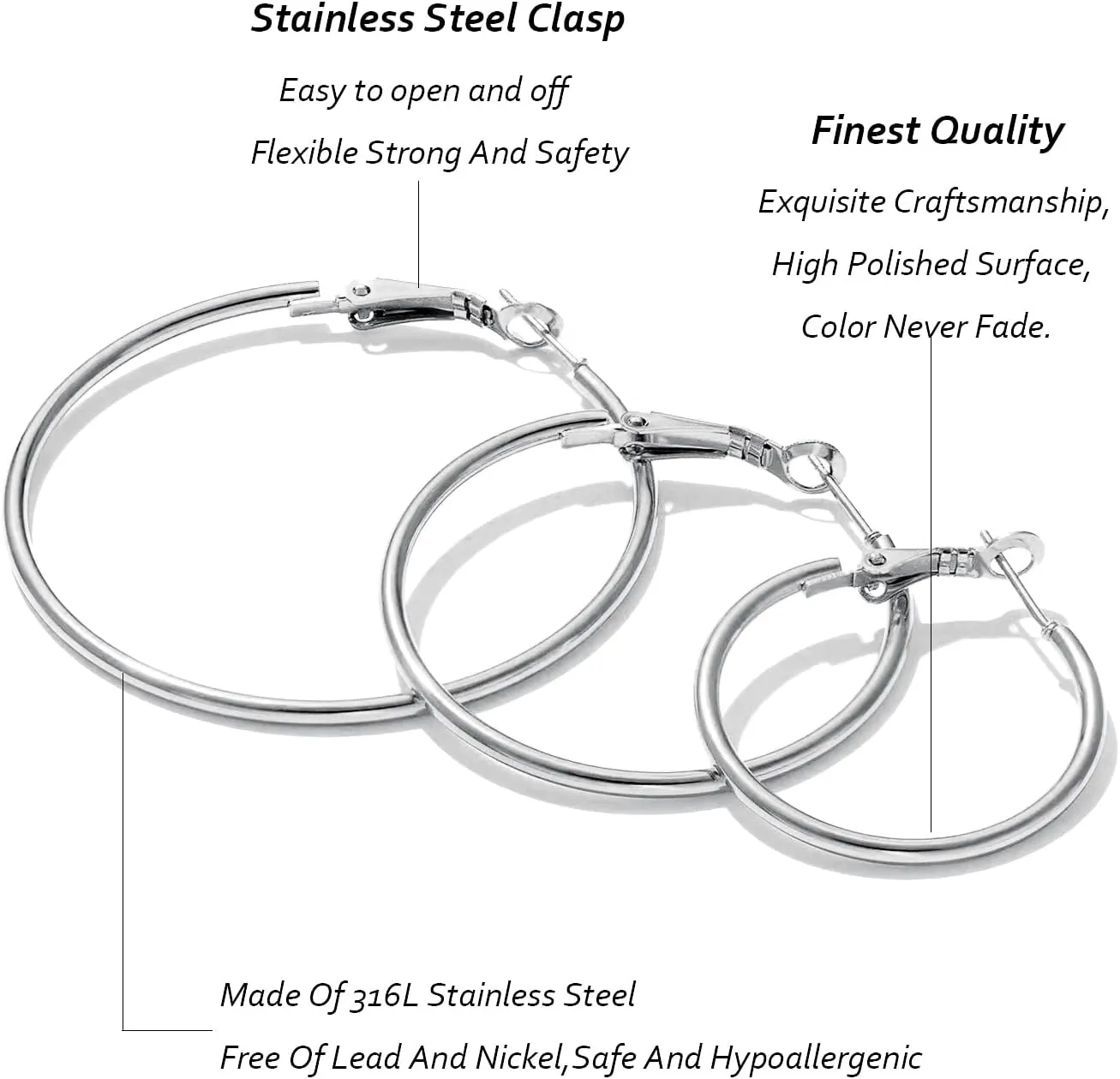 Stainless Steel Gold/Silver Plated Hoop Earrings for Women, Hypoallergenic 14k Gold Hoops Huggie Earrings Lightweight Cartilage Small CZ Ball Flatback Studs Earring Pack for Multiple Piercing