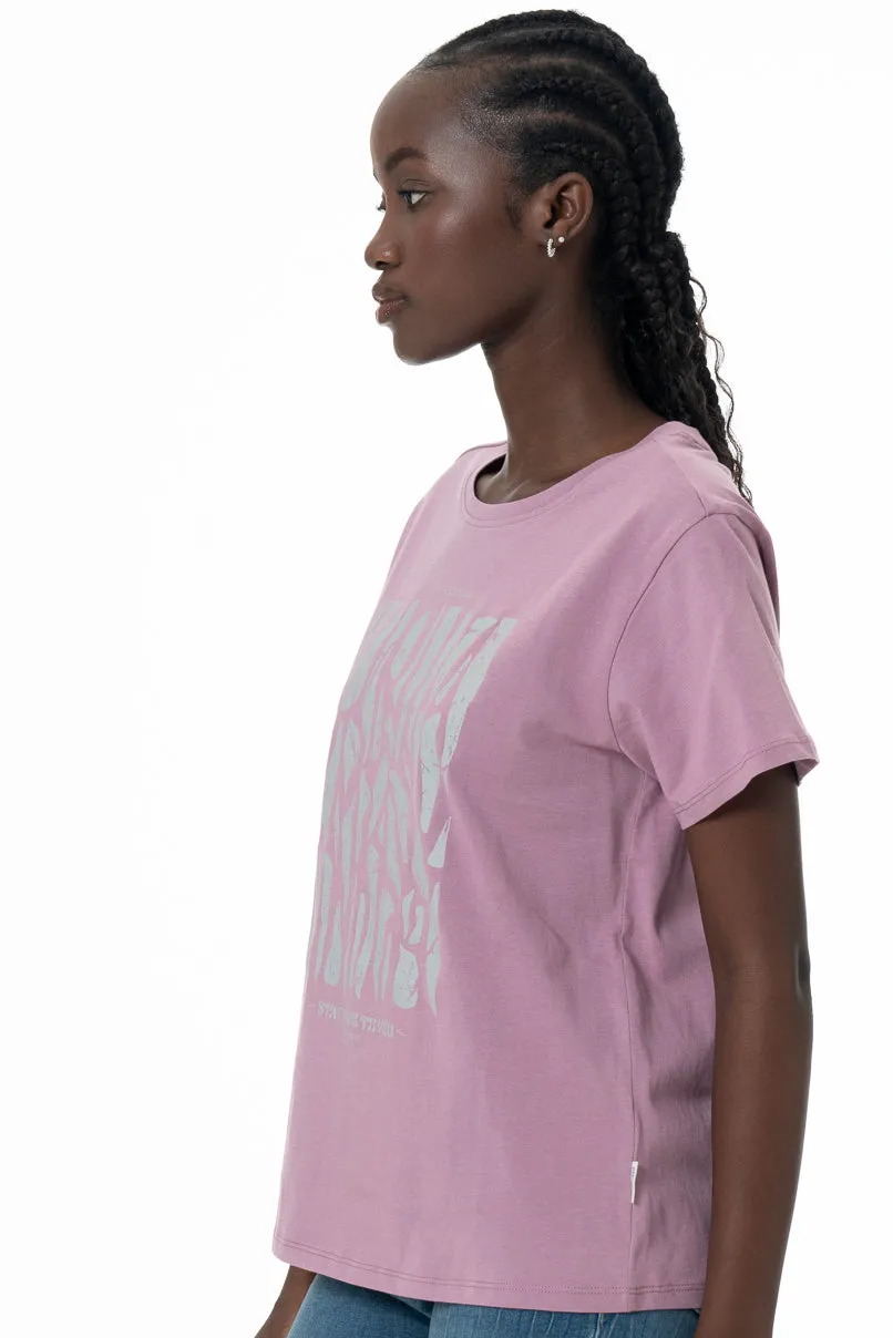 Statement T-Shirt _ 147096 _ Purple