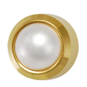Studex Pearl Regular 4mm Gold Plated Bezel Setting Ear Piercing Stud Earrings