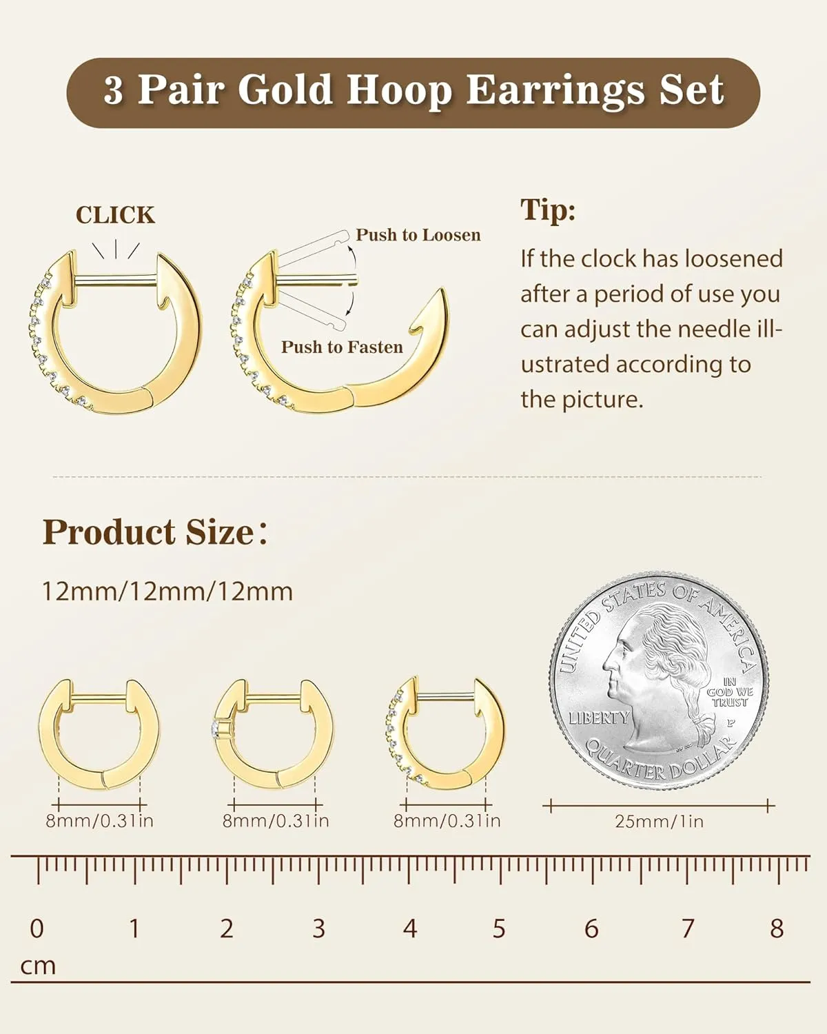 Tassel Chain Small Gold Hoop Dangle Earring For Women Huggie Earring Heart Star CZ 14K Gold Plated Fashion Jewelry Friendship Gift