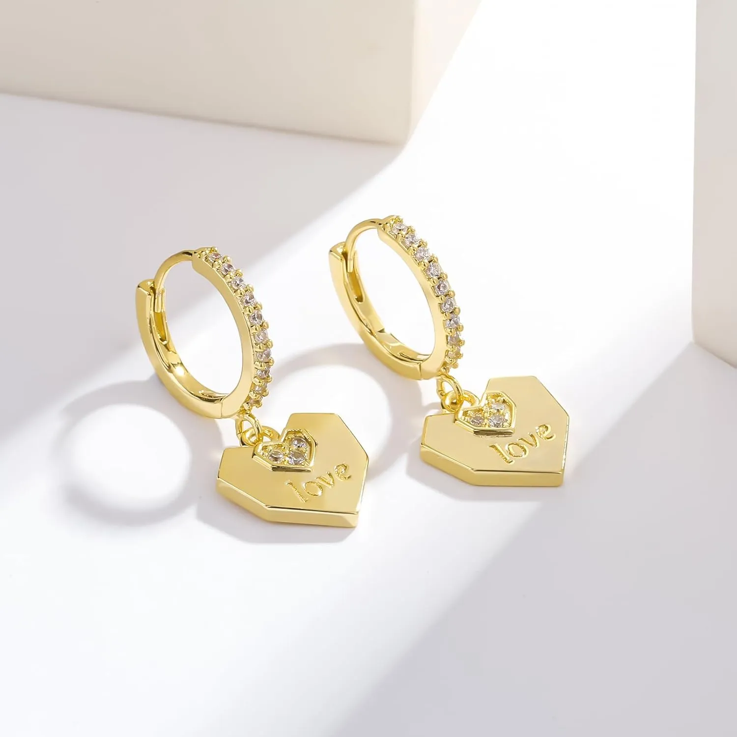 ToHeart Gold Dangle Earrings for Women Sun Hoop Earrings For Women Small Gold Hoop Earrings