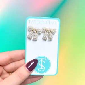 TS Pearl Bow Studs