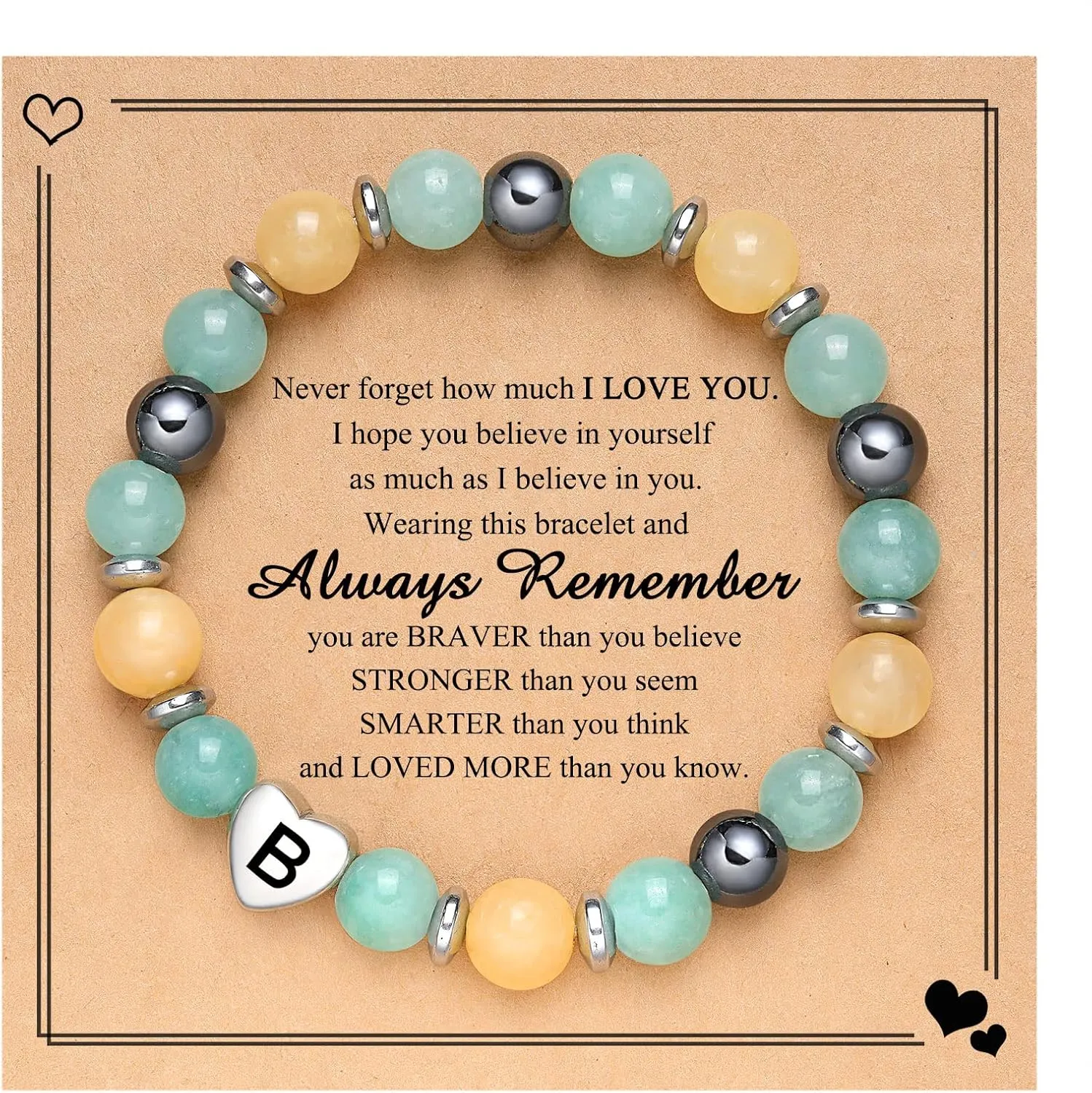 UNGENT THEM Initial Charm Bracelets for Teen Girls Graduation Birthday Valentines' day Christmas Gifts