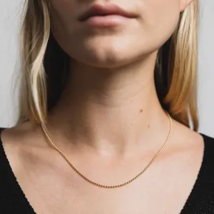 Vermeil Ball Chain Necklace