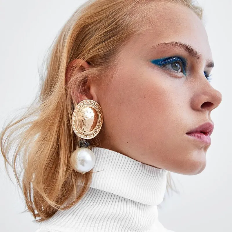 Vintage Pearl Drop Earrings