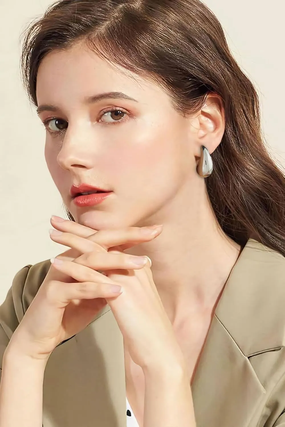 Waterdrop Teardrop Earrings - Chunky, Four Color Dupes Perfect for Holidays