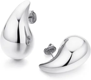 Waterdrop Teardrop Earrings - Chunky, Four Color Dupes Perfect for Holidays