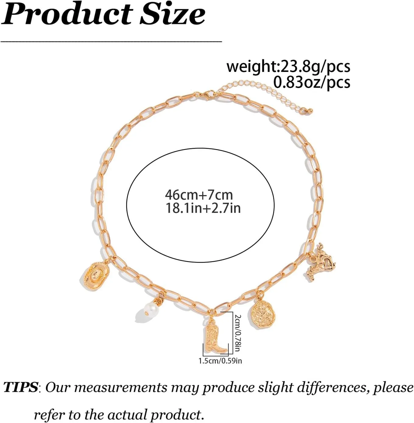 Western Necklaces for Women Charm Necklace Western Outfit for Women Cowboy Cowgirl Boots Hats Charms Country Concert Outfits