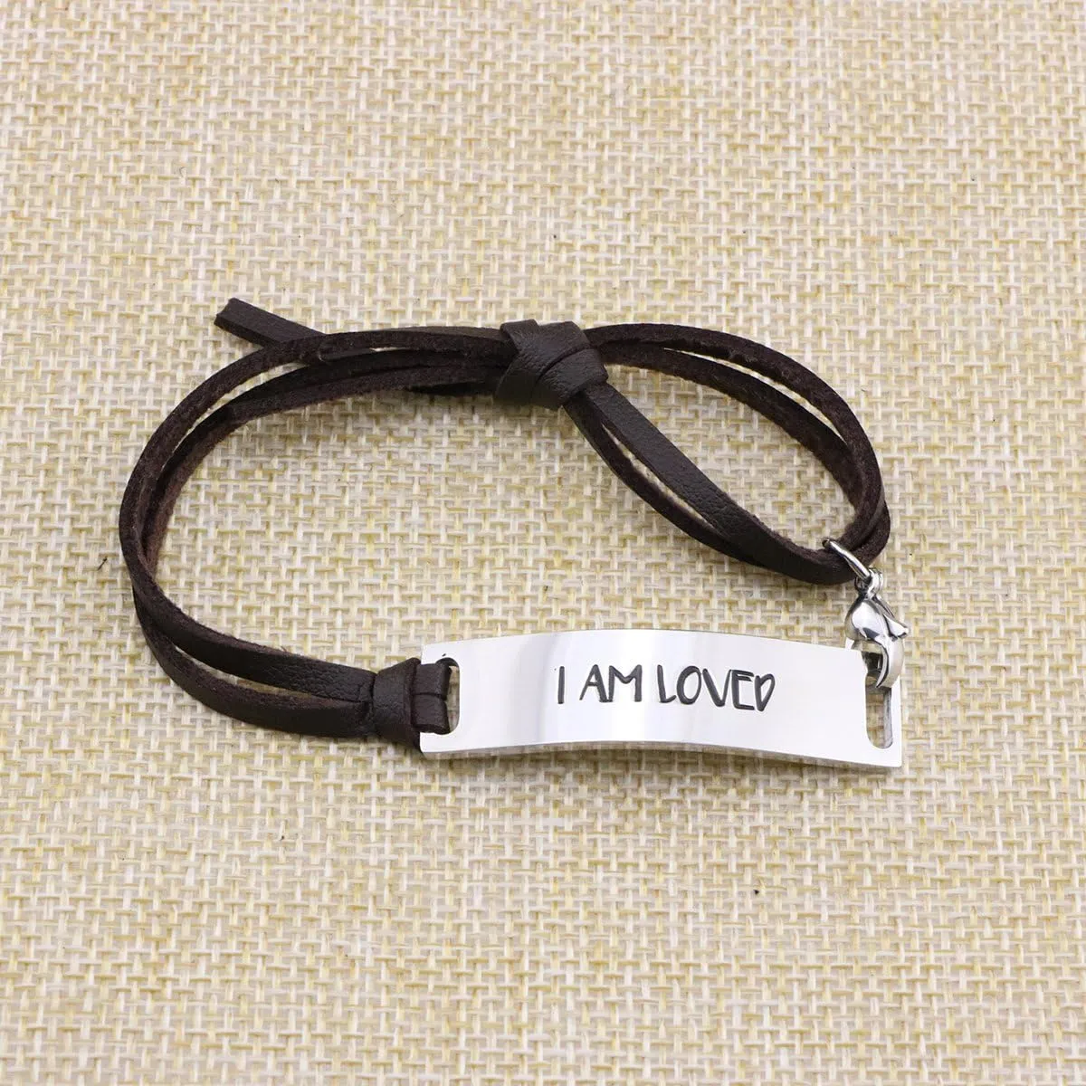 Yiyang Bracelets for Women Inspirational Gift for Her Cuff Bangle Engraved Motivational Message